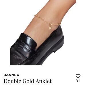 Dannijo : Double Gold Anklet